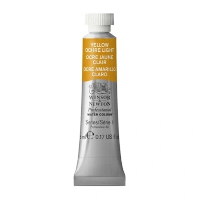 Image de Winsor &amp; Newton Aquarelle Professionnel Peinture Aquarelle, Haute Luminosité, Résistante à la Lumière, Qualité Archive, Tube de 5 ML, Couleur Ocre Jaune Clair