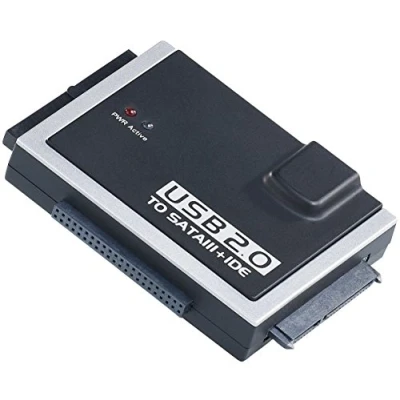 Image de Adaptateur universel Xystec SATA/IDE vers USB 2.0 Noir Câble inclus Alimentation Molex