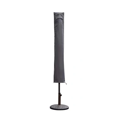 Image de Sekey Housse de Protection pour Parasol,(résistante aux UV et à la poussière l&#039;eau, résistante intempéries, déchirures),Gris
