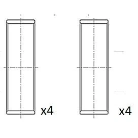 Image de FAI AutoParts BB2026 STD Coussinets De Vilebrequin PEUGEOT: 207 3/5 portes, 3008 I, CC, CITROËN: DS3 3 Berlingo II Van, DS5 5 portes