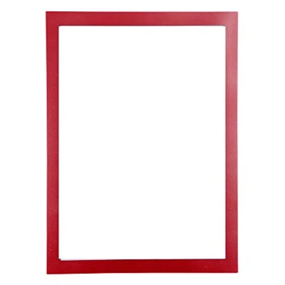 Image de Exacompta Ref. 39203E 1 pochette aimantée cadre d&#039;affichage magnétique en PVC Porte Document, photo, notes, règlements, instructions, porte, mur … Format à classer A4 Bordure rouge