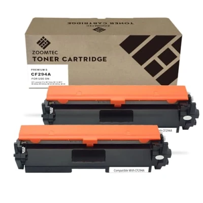 Image de ZOOMTEC Compatible pour HP CF294A 94A CF294X 94X Noir Cartouche de Toner Imprimante Laserjet Pro M118dw M118 MFP M148dw M148fdw M148 M149fdw M149 (2X Noir)