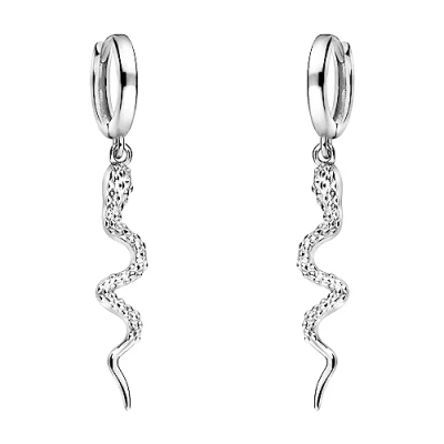 Image de Sofia Milani Patterned Snake Boucles d&#039;oreilles, Femme, Taille: One Size, Silver