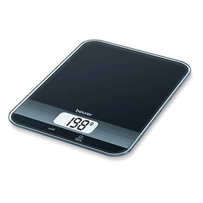 Image de Beurer KS 19 Balance de cuisine numérique avec fonction pesée tare, commande par touches sensitives, capacité 5 kg, noire