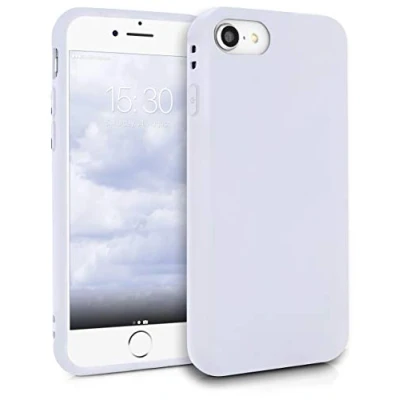 Image de MyGadget Coque pour iPhone SE 2022 2020 7 8 Case TPU Souple Cover Protection Extra Fine &amp; Légère Étui Coloré Anti Choc et Rayures Blanc