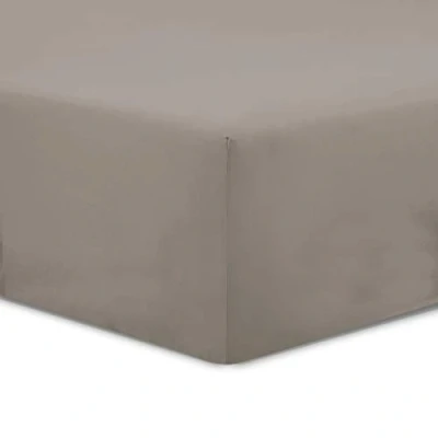 Image de VISION Drap Housse 140 x 190 cm Coloris: Taupe 100% Coton: 57 Fils 4 Coins élastiques