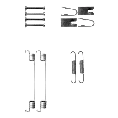 Image de TEXTAR 97048500 Kit d&#039;accessoires, mâchoire de frein RENAULT: Modus / Grand Modus, CLIO 3, 3 Kasten, NISSAN: Note I, MICRA