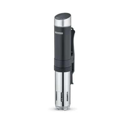 Image de SEVERIN SV 2451 39.5 Stick sous vide avec commande tactile et puissant écran LED pour appareils traditionnels, acier inoxydable brossé/noir