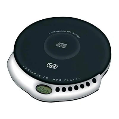Image de Trevi CMP 498 Personal CD player Noir Lecteurs de (LCD, 149 mm, 25 133 Noir, AA)