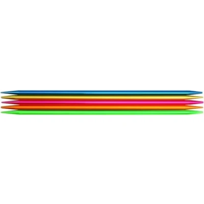 Image de Addi Ad2047015 5.00 Colibri Aiguilles À Tricoter Double Pointes, 15 cm Longueur x 5,00 mm D&#039;Épaisseur, Multicolore