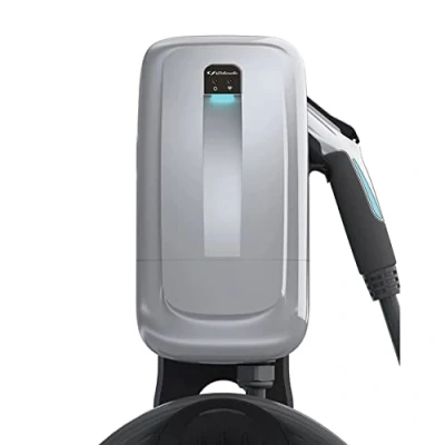 Image de Schumacher SEV455 Chargeur Mural pour Véhicules Hybrides et Électriques Borne de Recharge Intelligente Monophasée Type 2, 32A, 230V, 7,4kW Intérieur/Extérieur Design Épuré