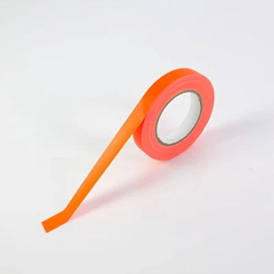 Image de Rouleau Gaffer Tape Orange Fluo Réactif UV, 19 mm x 25 m, imperméable Tissu Ruban adhésif/Gaffer showking