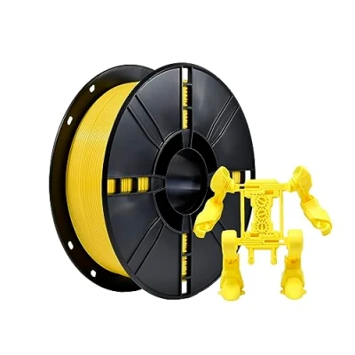 Image de iBOSS Filament PLA Plus (PLA+) 1,75 mm Pour imprimante 3D Précision dimensionnelle +/ 0,02 Bobine de 1 kg (2,2 LBS) Couleur Jaune