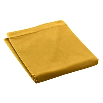 Image de douceur d&#039;intérieur, Drap Plat (240 x 300 cm) Percaline Curry, Percale de Coton