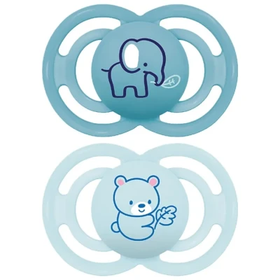Image de Mam Sucette Perfect Animaux 6+ mois Silicone x2 coloris aléatoire