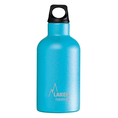 Image de Bouteille isotherme Futura de Laken en acier inoxydable avec isolation sous vide et goulot étroit 350 ml Cyan (Bleu ciel)