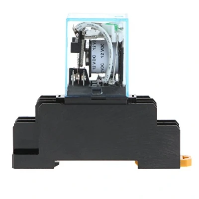 Image de fivekim Relais intermédiaire Ly2Nj My4N J AC 220V DC 12V 10A 8 Broches avec de Base