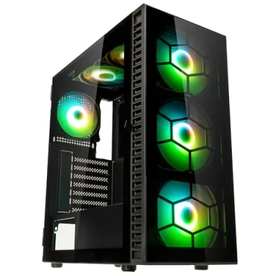 Image de Kolink Observatory HF Plus Glass ARGB Midi Tower Case Black