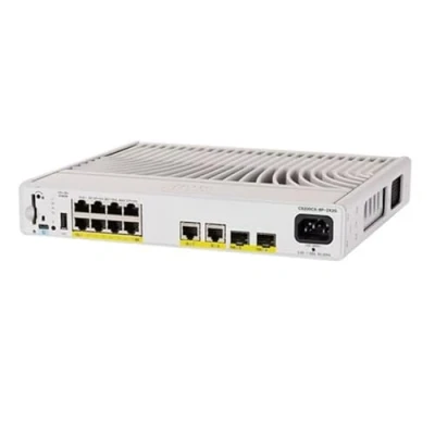 Image de Cisco Catalyst C9200CX 8P 2X2G E commutateur réseau Géré L2/L3 Gigabit Ethernet (10/100/1000) Connexion Ethernet, supportant l&#039;alimentation via ce port (PoE) Gris Neuf