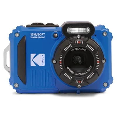 Image de KODAK Pixpro WPZ2 Appareil Photo Numérique Compact 16MPixels, Etanche jusqu&#039;à Une Profondeur de 15, Anti Choc, Video 720p, Ecran LCD 2,7 Batterie Li ION Bleu