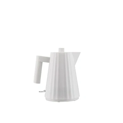 Image de Alessi Kettle Plissé White Michele de Lucchi 1 Liter MDL06/1 W
