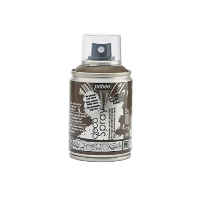 Image de PEBEO Peinture Acrylique en Spray Pour la Décoration Multi Supports Intérieur et Extérieur Base Eau, Faible Odeur 100 ml Finition Mate Coloris Chocolat