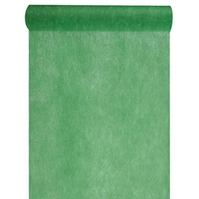 Image de Discount Mariage Chemin de table tissu non tissé uni vert fonce