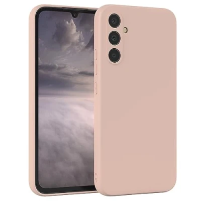 Image de EAZY CASE Coque de Protection en silicone pour Samsung Galaxy A34 Vieux Rose souple Résistant aux chocs Avec l&#039;appareil photo Fine TPU Bumper pastel
