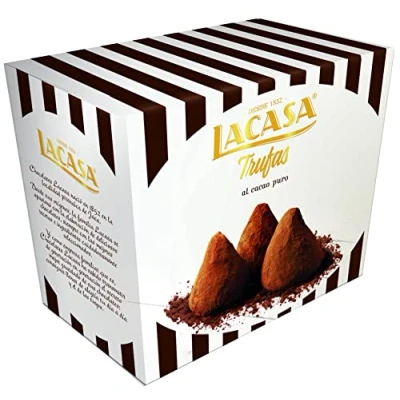 Image de Chocolates Lacasa Truffes Pure Cacao, Boîte 200 gr