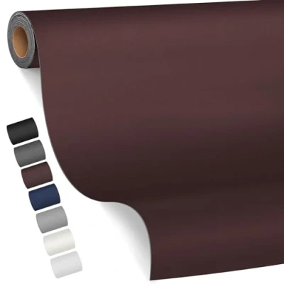 Image de FBKOQKU Patch de Réparation en cuir, 80 x 200cm Reparation autocollant Cuir Auto adhésif rénovation pour Canapé, Siège, Vestes, Artisanat（Lisse Brun foncé）
