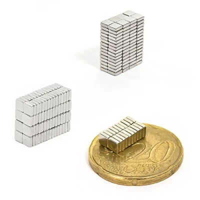 Image de Oblique Unique Neodym Lot de 20 mini aimants ultra puissants 3 x 1 mm