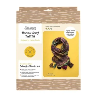 Image de Scheepjes Kit de Tricot d&#039;Echarpe Harvest 1 Ensemble