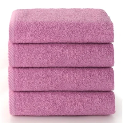 Image de Top Towel Plus Serviettes de Bain 4 Visage ou Bidet 30 x 50 cm 100% Coton Papaye