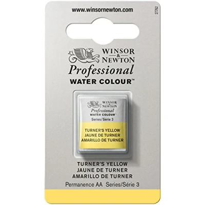 Image de Winsor &amp; Newton Aquarelle Professionnel Peinture Aquarelle, Haute Luminosité, Résistante à la Lumière, Qualité Archive, Demi Godet, Couleur Jaune Turner
