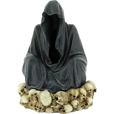 Image de Nemesis Now Throne De La Mort Brûleur d&#039;encens Noir 23 cm