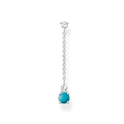 Image de Thomas Sabo, Boucles d&#039;oreille à bouton pression argent sterling Oxyde de Zirconium femme, Argenté, one size H2180 405 17