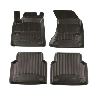 Image de FROGUM 3D408128 Ensemble de tapis sol Caoutchouc avant et arrière 4 noir Sur mesure AUDI: A8 D4