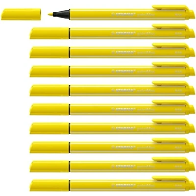Image de Stylo feutre STABILO pointMax Lot x 10 stylos pointe moyenne jaune citron