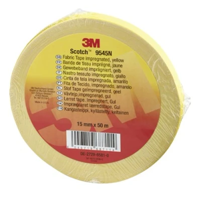 Image de Scotch 9545N Ruban adhésif en tissu Jaune 15 mm x 50 m