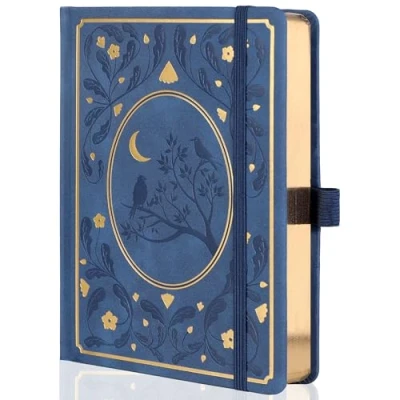 Image de carnets à pois TIEFOSSI, couverture rigide A5 pour femmes qui écrivent, papier épais 160 g/m², 190 pages numérotées, l&#039;organisation d&#039;un agenda