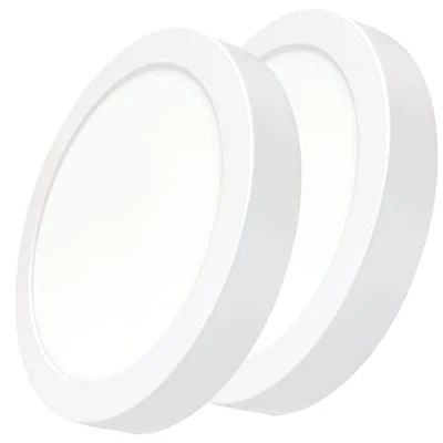 Image de LED ATOMANT Lot de 2 Plafonnier Surface Rond 220mm 20W, Couleur Blanc Froid (6500K), 1800 Lumens, Driver inclus