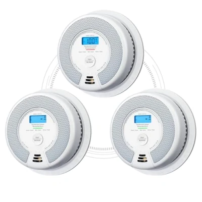 Image de X Sense Détecteur de Fumée et Monoxyde Carbone Interconnecté par RF sans Fil avec Pile d’Une Durée Vie 10 Ans, Portée Transmission Supérieure à 250 m, SC07 W, Link+, Lot 3