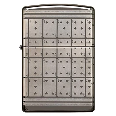Image de Zippo Briquet tempête Playing Cards, 360 Photo Image, Black Ice Rechargeable, dans Un Coffret Cadeau de Haute qualité 60005285 Normal