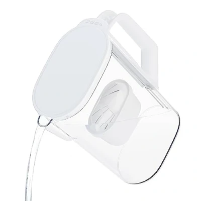 Image de Wessper Carafe d&#039;eau filtrante pour réfrigérateur 2,7l, Pichet avec filtre a eau compatible Brita Maxtra, Réduction du Calcaire, Chlore Blanc