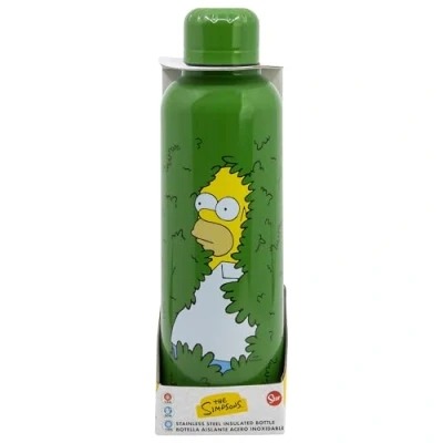Image de Simpsons Bouteille d&#039;eau isotherme réutilisable en acier inoxydable à double isolation 515 ml