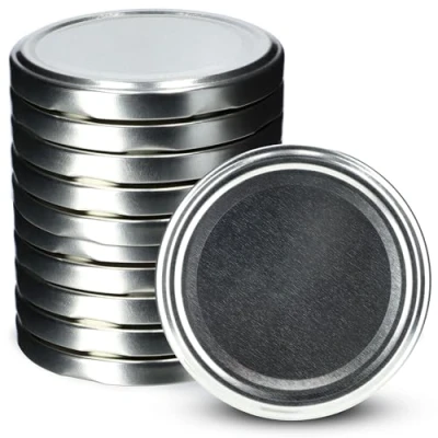 Image de couvercle à vis Kadax FI82 mm, ensemble de couvertures torsion en métal, remplacement pour pots Mason, avec 6 dents colonne montante les lutin et maçon