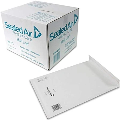 Image de Mail Lite Pochette matelassée Blanc Format F/3 220 x 330 mm Boîte de 50 (Import Royaume Uni)