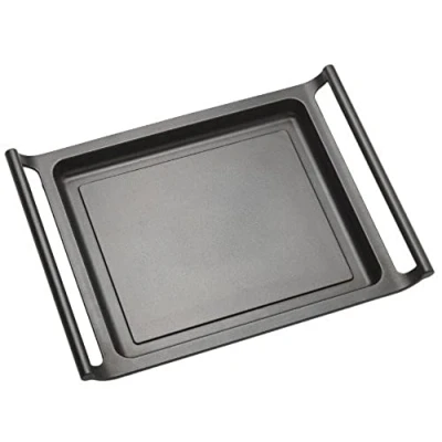 Image de BRA Efficient Plancha, 35 cm, Fonte d’Aluminium avec Revêtement Antiadhésif Teflon Platinum Plus sans PFOA, Compatible Tous Feux Dont Induction