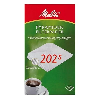 Image de Melitta Papier filtrant 202 S Pyramide Blanc (Lot de 100)