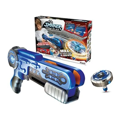Image de Sliverlit Spinner MAD Lanceur avec 1 Toupie Incluse Disponible en 4 Couleurs Stickers Inclus dans Le Coffet Jouet Compatible Toute La Gamme pour Enfant dès 5 Ans